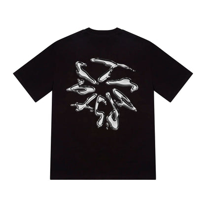 Camiseta Trapstar Liquid Chrome en negro