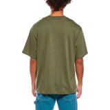 Camiseta Off-White Bookish Logo Oversize Winter Moss