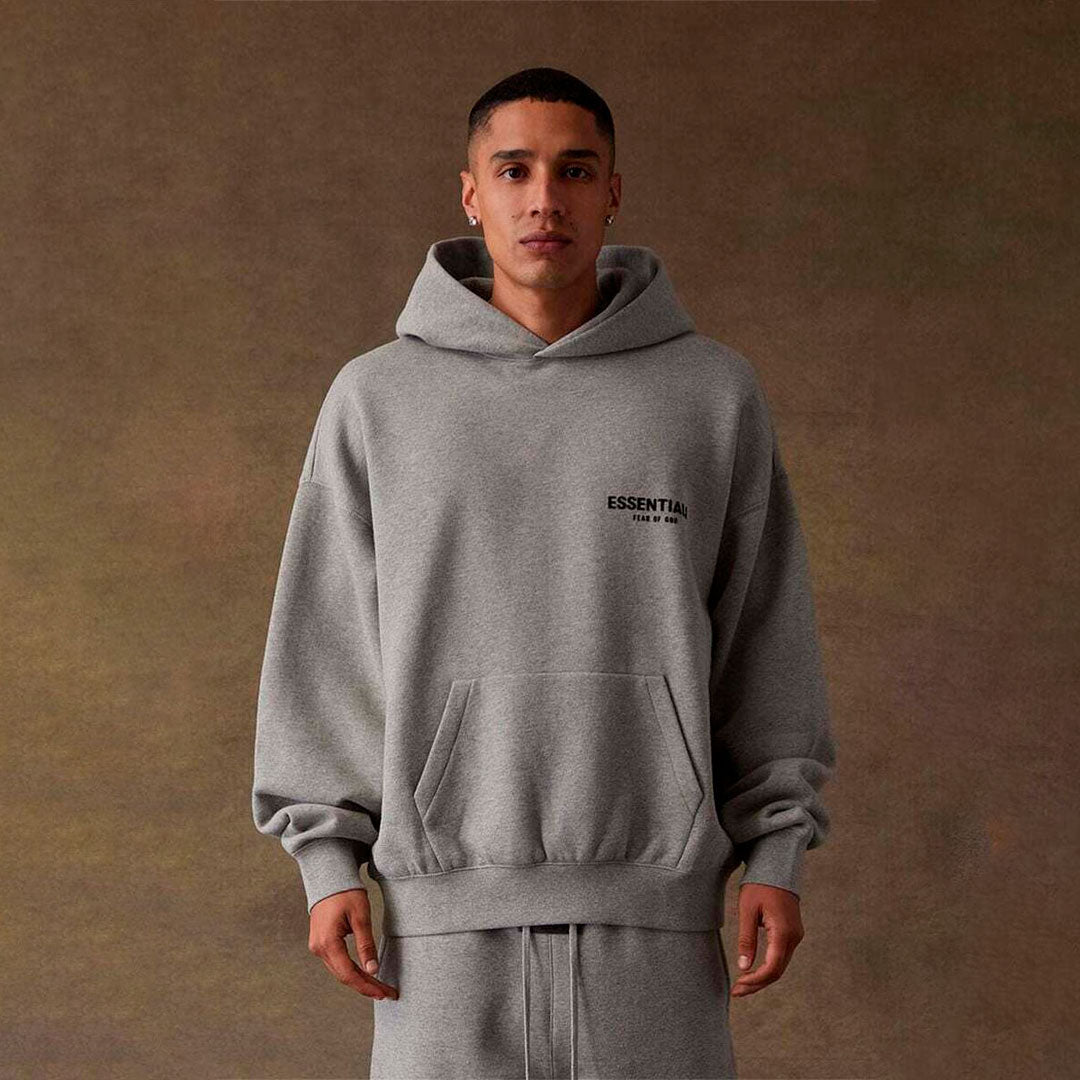 Hoodie Essentials Fear of God 'Dark Oatmeal' FW22