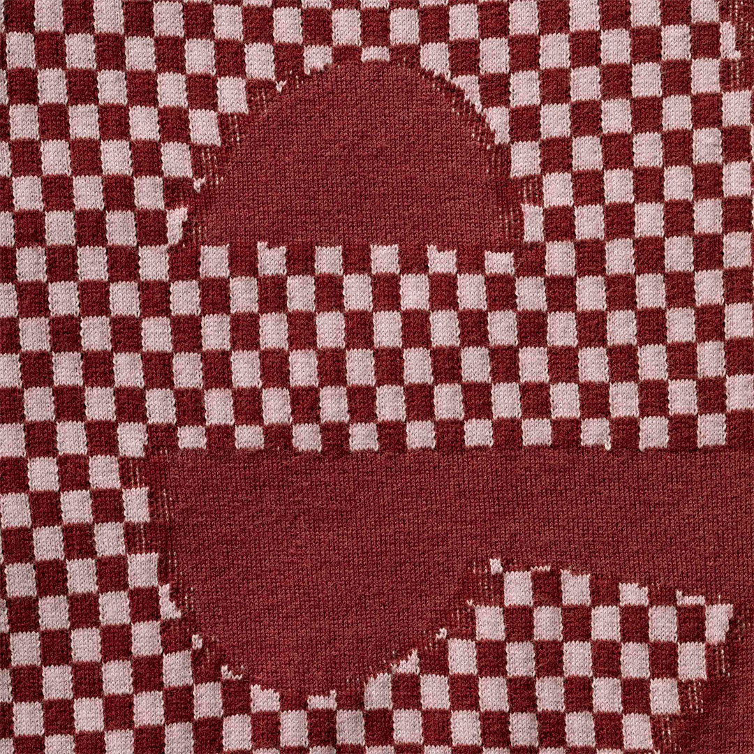 Camiseta Supreme Checkboard Burgundy