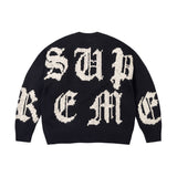 Sweater Supreme Cross Stitch Logo Black