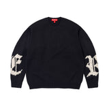 Sweater Supreme Cross Stitch Logo Black