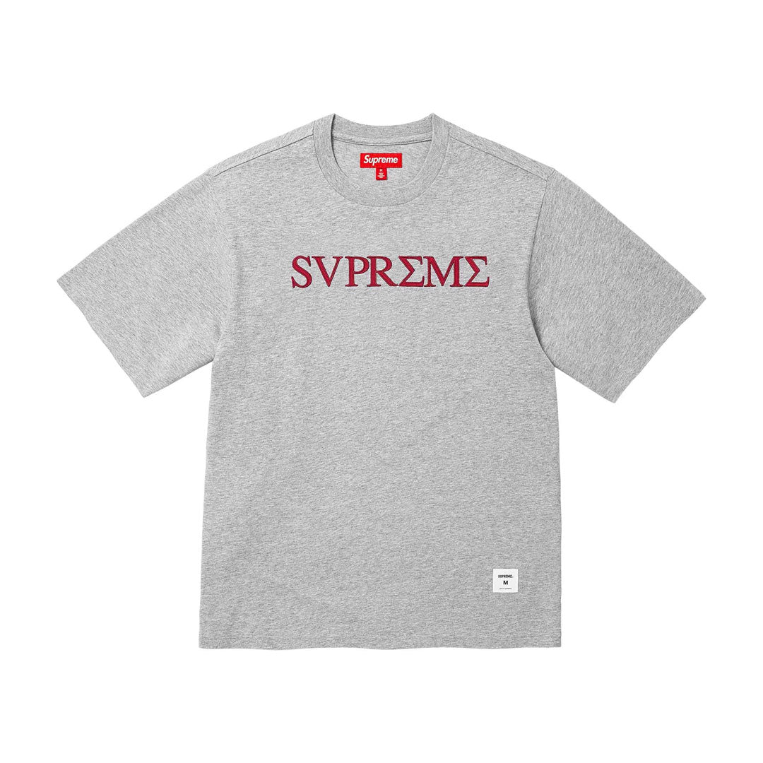 Camiseta Supreme Greek Grey