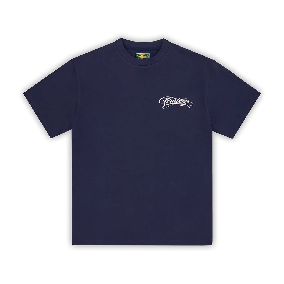Camiseta Corteiz Write-Off Navy