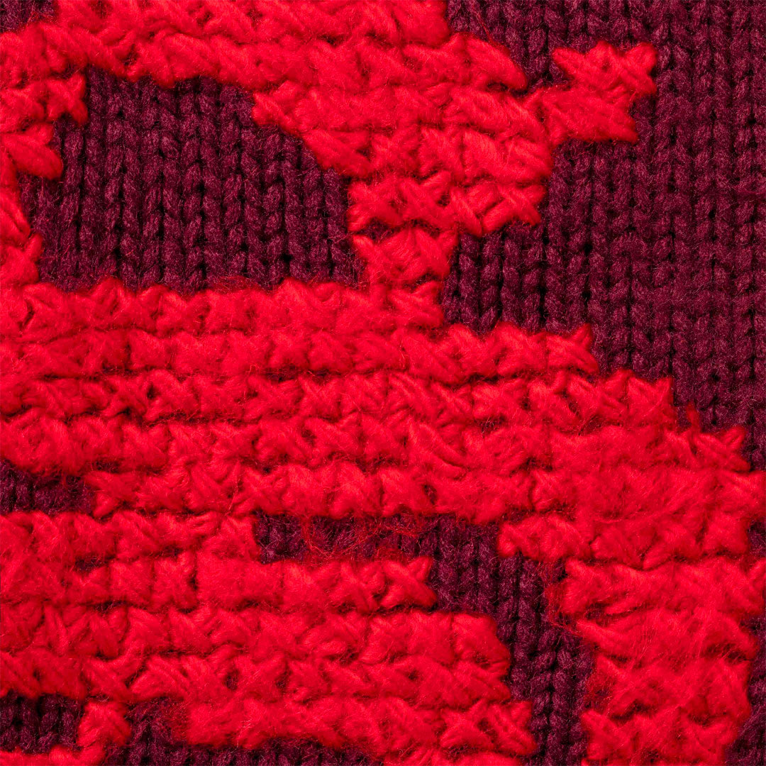 Sweater Supreme Cross Stitch Logo Burgundy