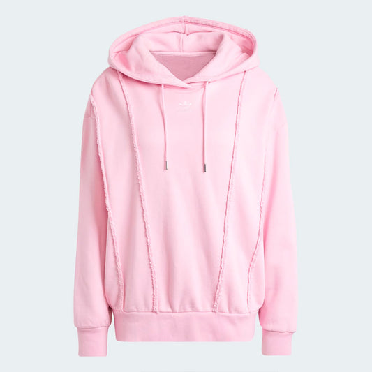 Hoodie adidas Originals Distressed en rosado