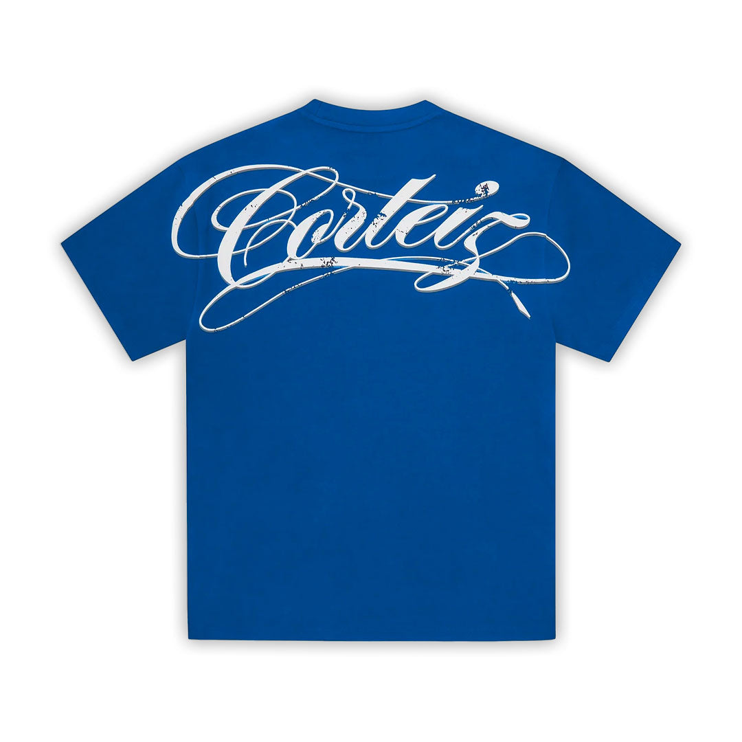 Camiseta Corteiz Write-Off Royal Blue