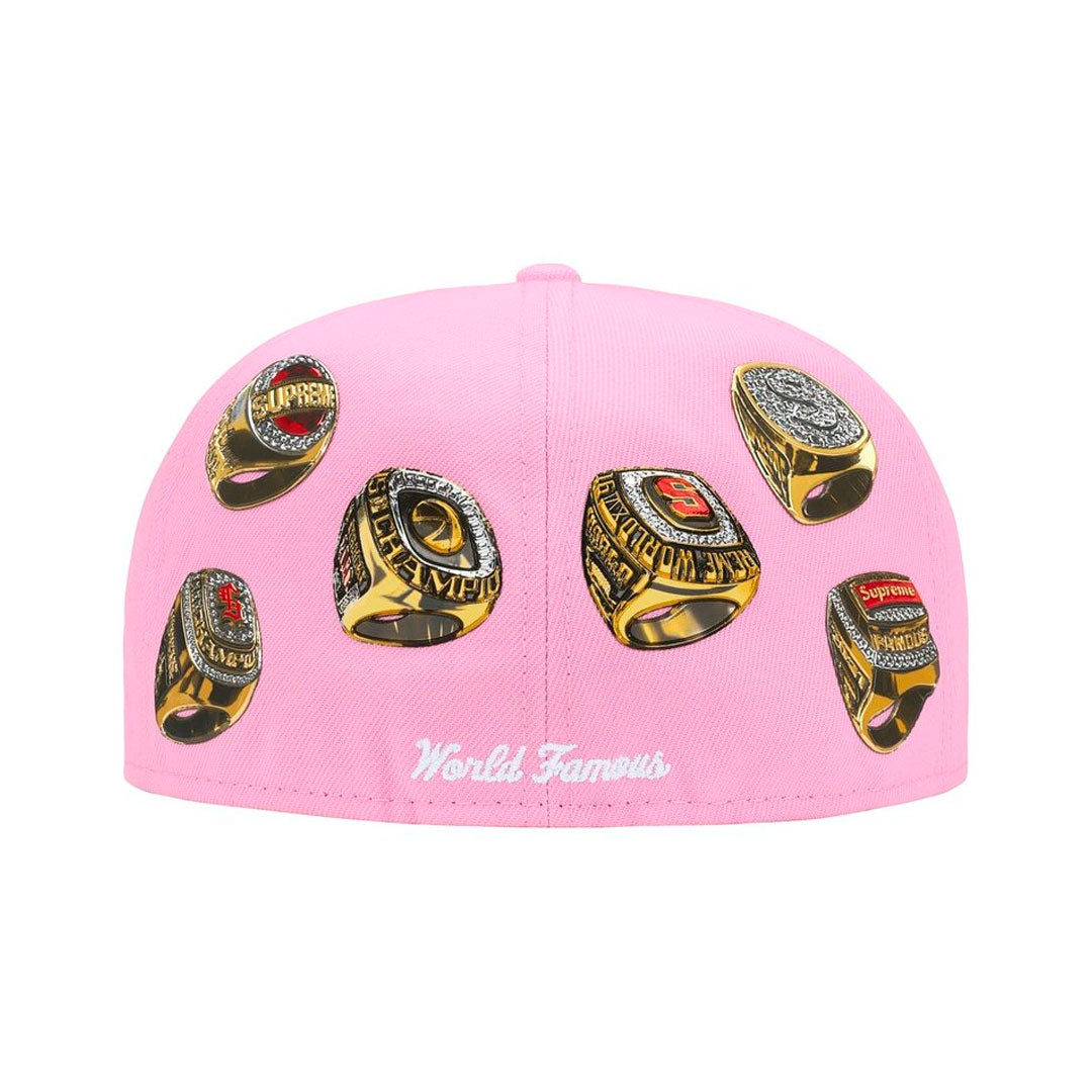 Gorro Supreme x New Era Rings Box Logo Pink