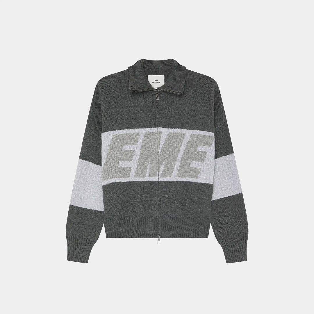Campera Eme Studios Thrill Grandpa Grey Knit
