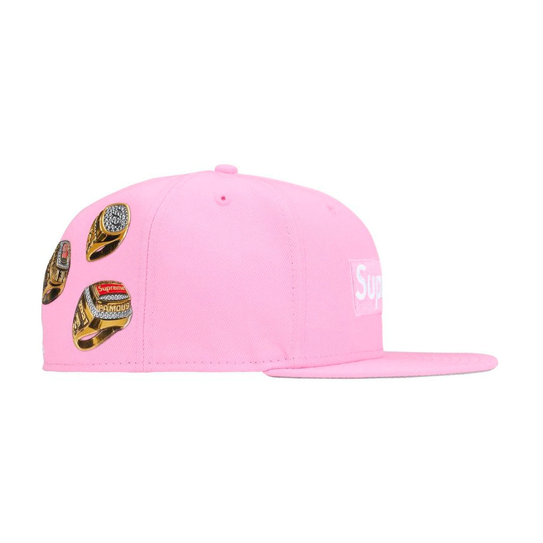 Gorro Supreme x New Era Rings Box Logo Pink