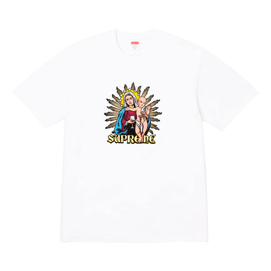 Camiseta Supreme Blood en blanco