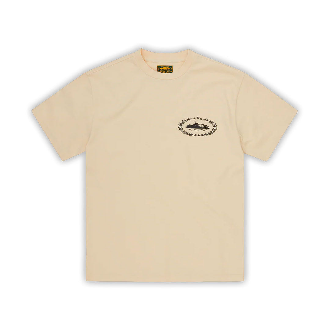 Camiseta Corteiz Royale Heavyweight en beige