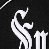 Hoodie Supreme Curve Piping en negro