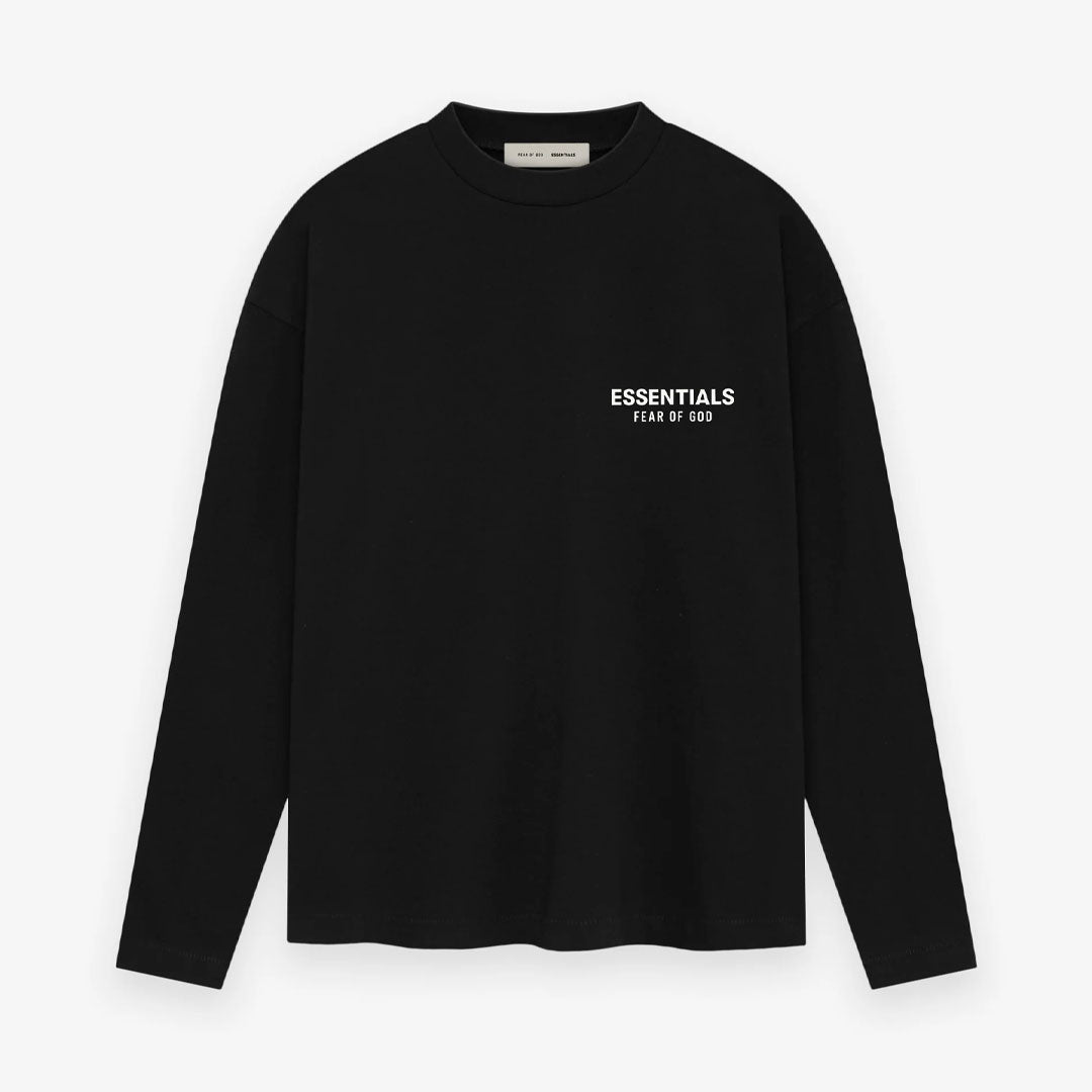 Camiseta Essentials Fear of God manga larga Classic Jet Black