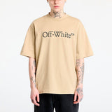Camiseta Off-White Bookish Logo Oversize Silver Lining