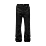 Pantalón Reputation Leather Cross Black