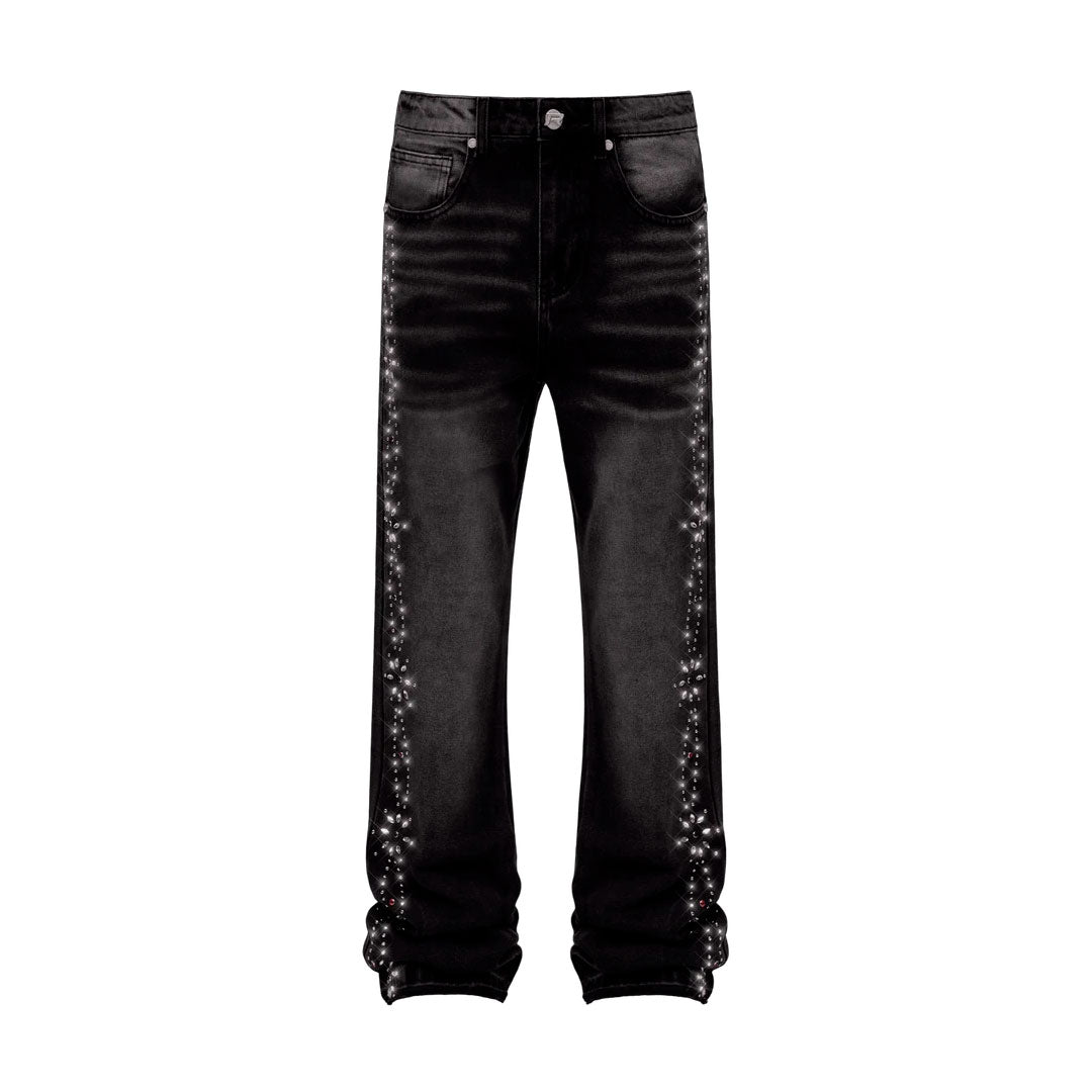 Pantalón Reputation Embellish Pattern Black