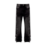Pantalón Reputation Embellish Pattern Black
