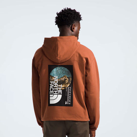 Hoodie the north face oversize Stratus en marron