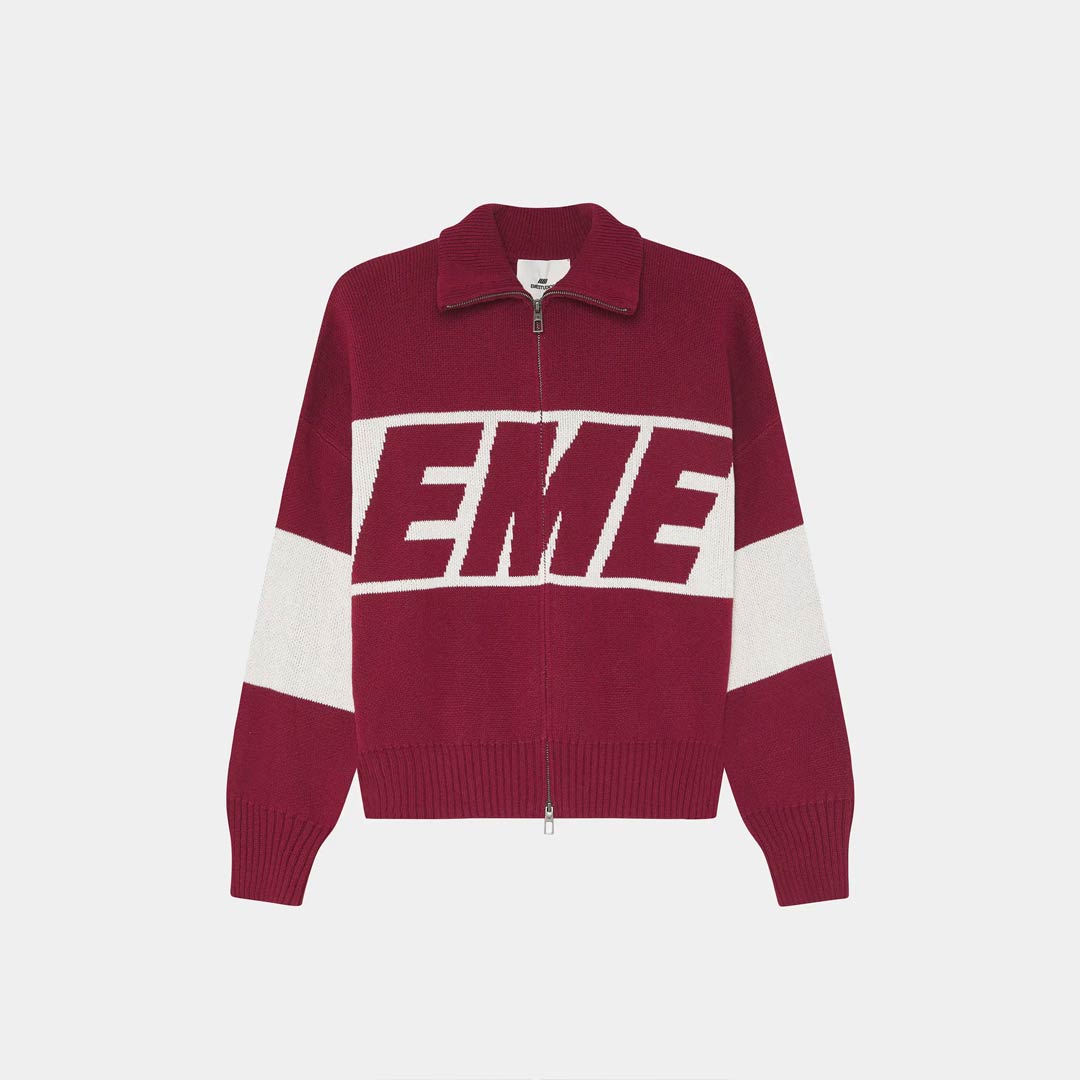 Campera Eme Studios Thrill Burgundy Knit