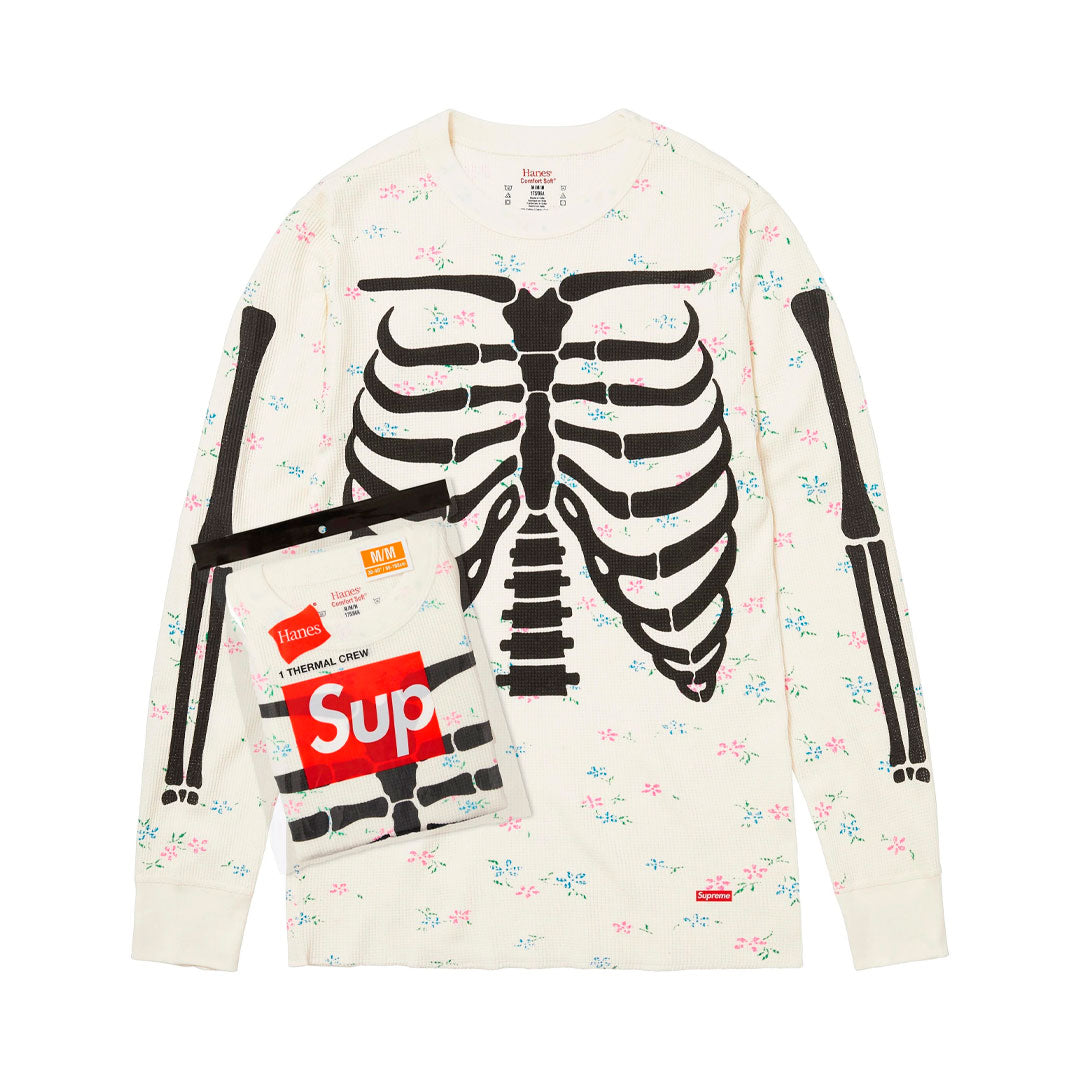 Camiseta Supreme Hanes Floral Bones