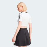 Baby tee adidas Originals 3-Stripes en blanco