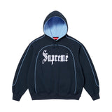 Hoodie Supreme Curve Piping en azul