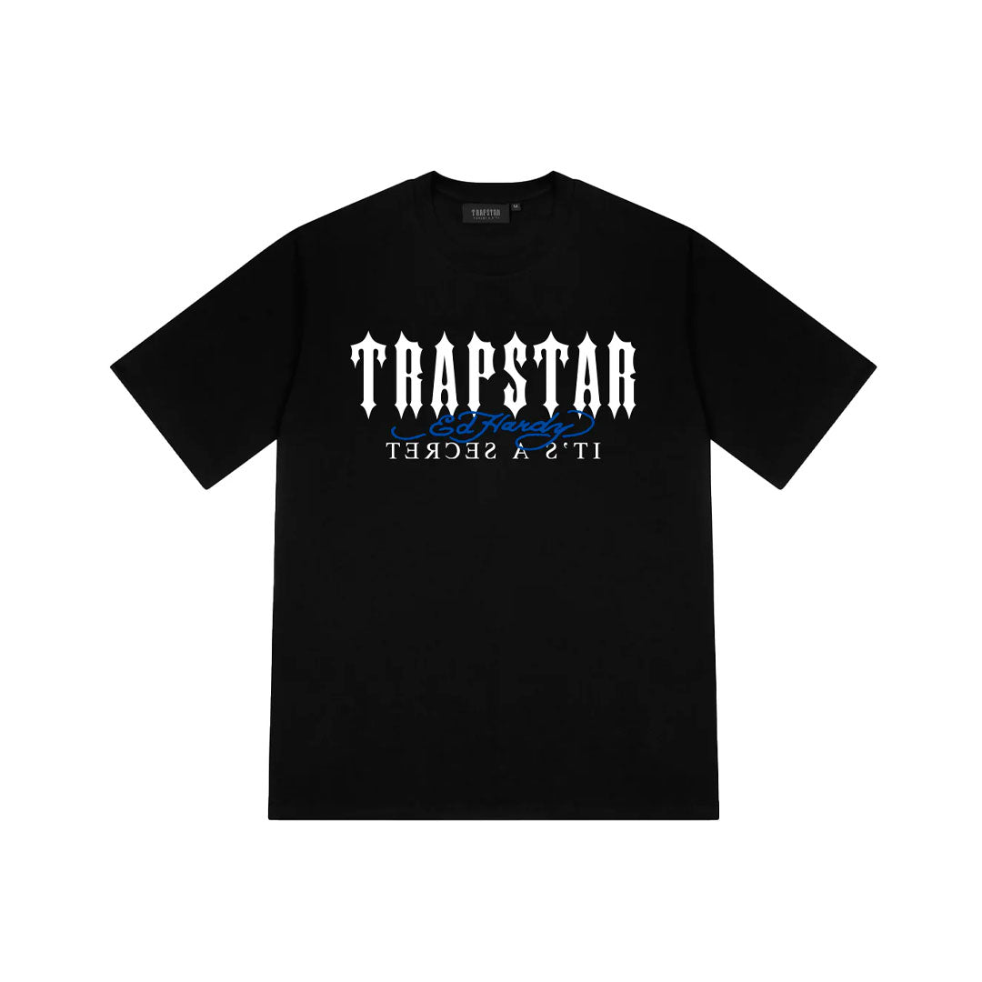 Camiseta Trapstar x Ed Hardy Flame Black