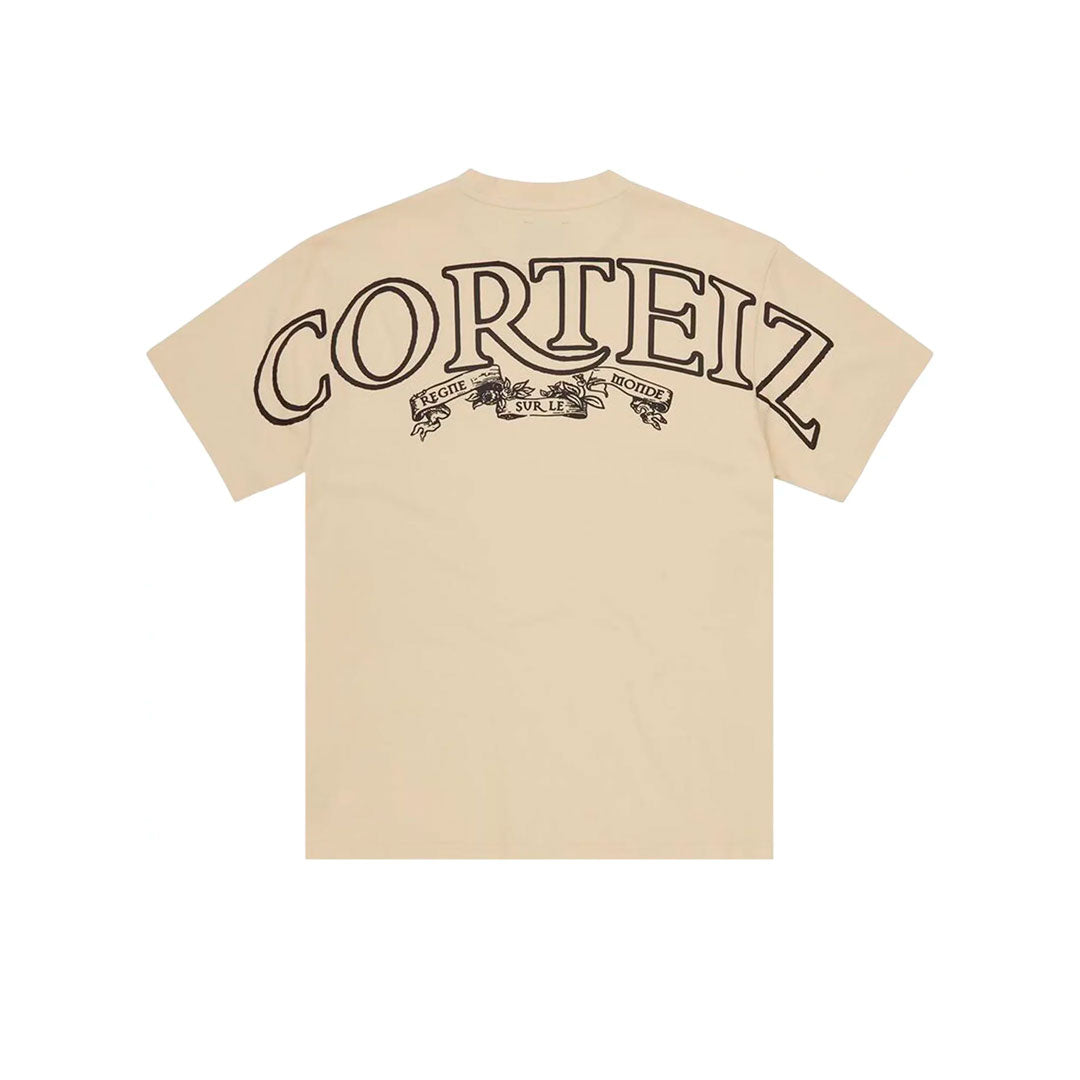 Camiseta Corteiz Royale Heavyweight en beige