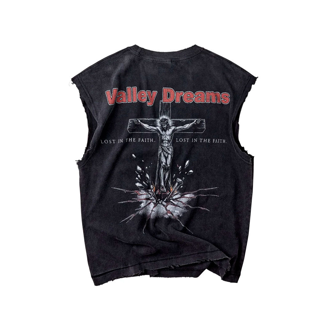 Tank Top Vale Forever Concrete Cross