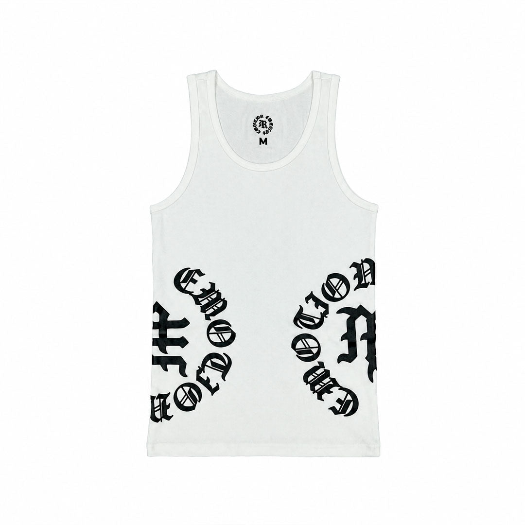Tank Top Mixed Emotion Script White