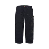 Pantalón Supreme Leather Appliqué Painter Black