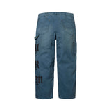 Pantalón Supreme Leather Appliqué Painter Navy