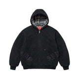 Campera Supreme Leather Appliqué Painter Black