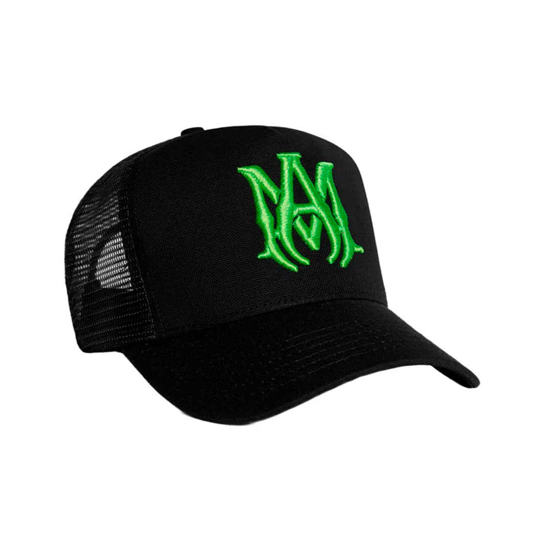 Gorro AMIRI MA Logo Trucker Hat Black/Green