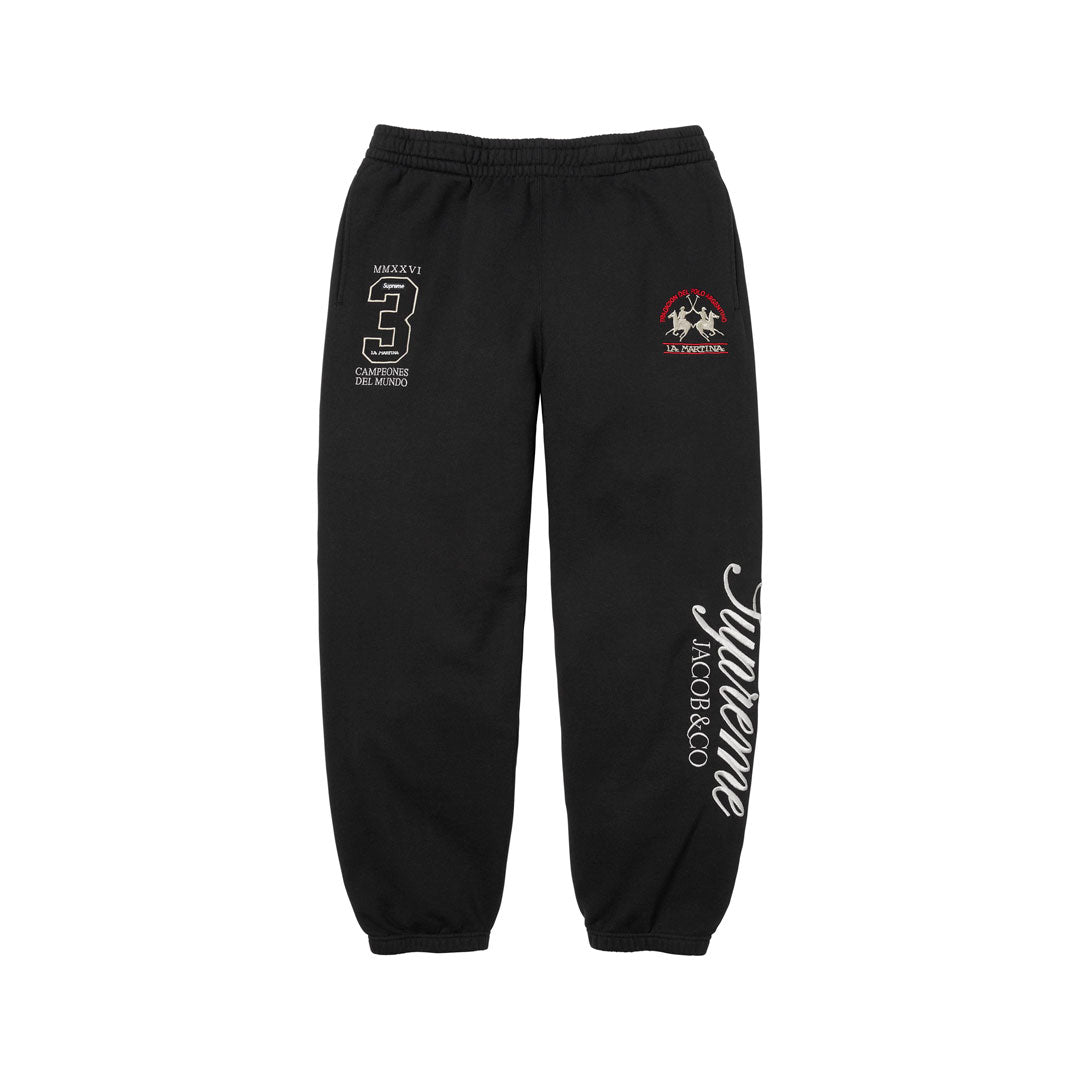 Pantalón Supreme x La Martina x Jacob & Co Black