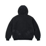 Campera Supreme Leather Appliqué Painter Black