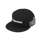 Gorro Supreme x New Era Bones Box Logo en negro