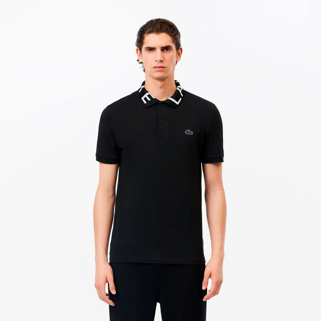 Camiseta Lacoste Collar Polo Black
