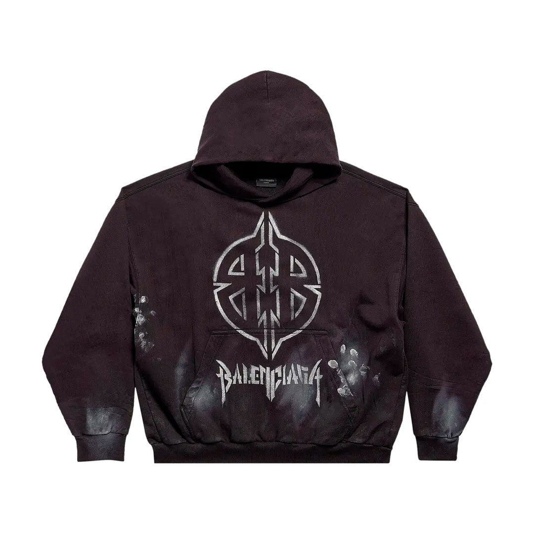 Hoodie Balenciaga Black Metal Bb