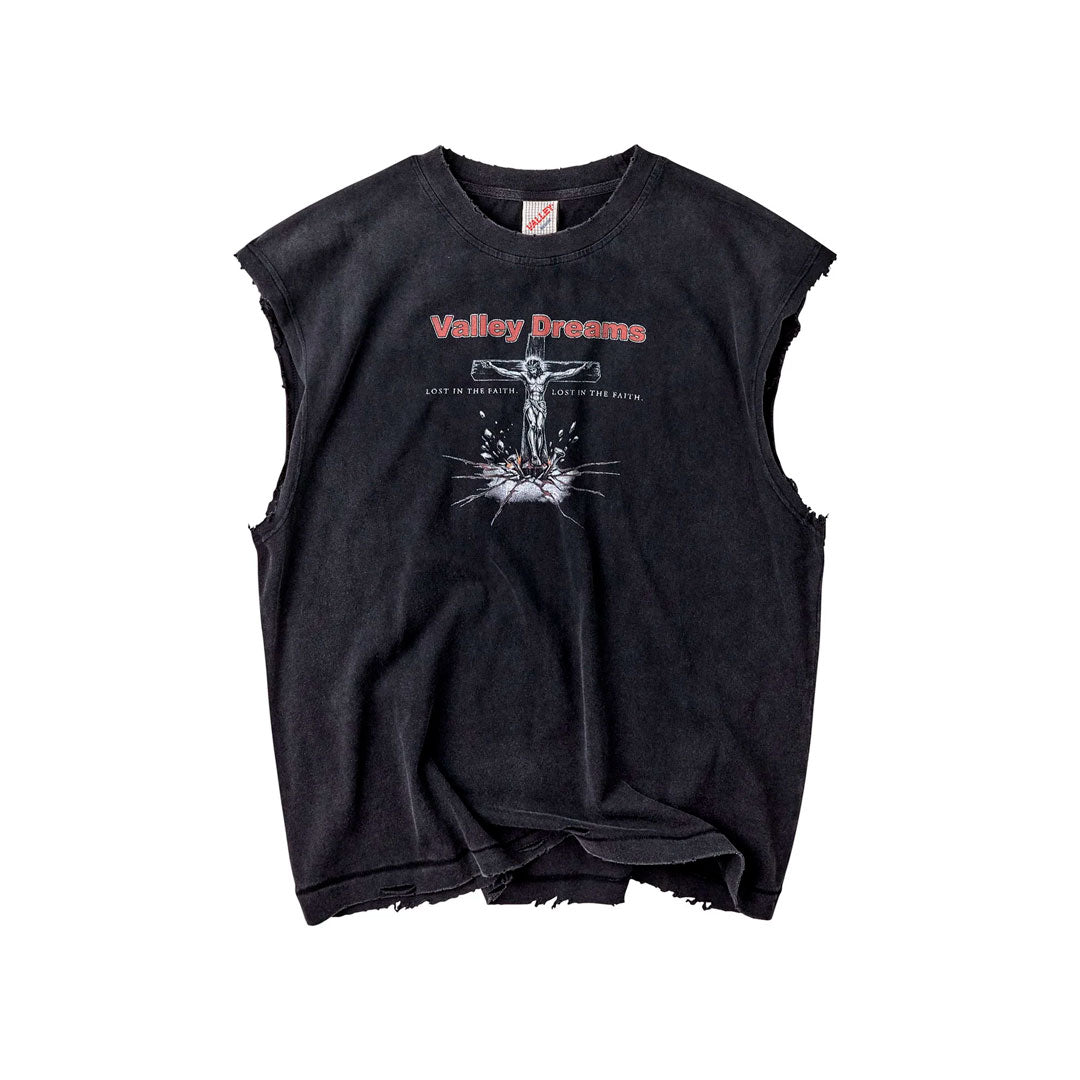 Tank Top Vale Forever Concrete Cross
