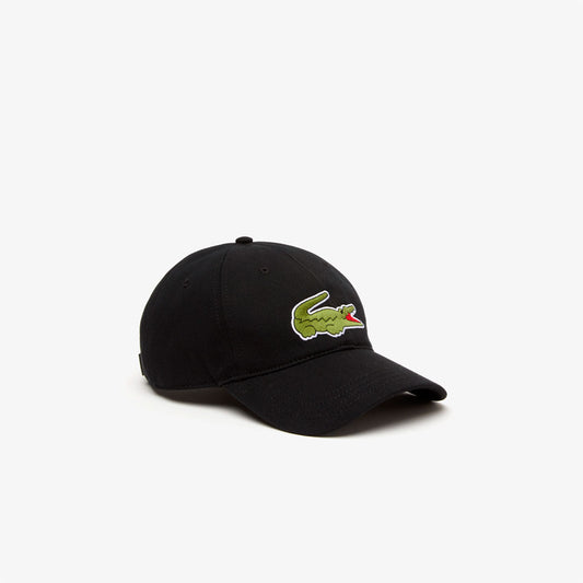 Gorro Lacoste Big Logo en negro