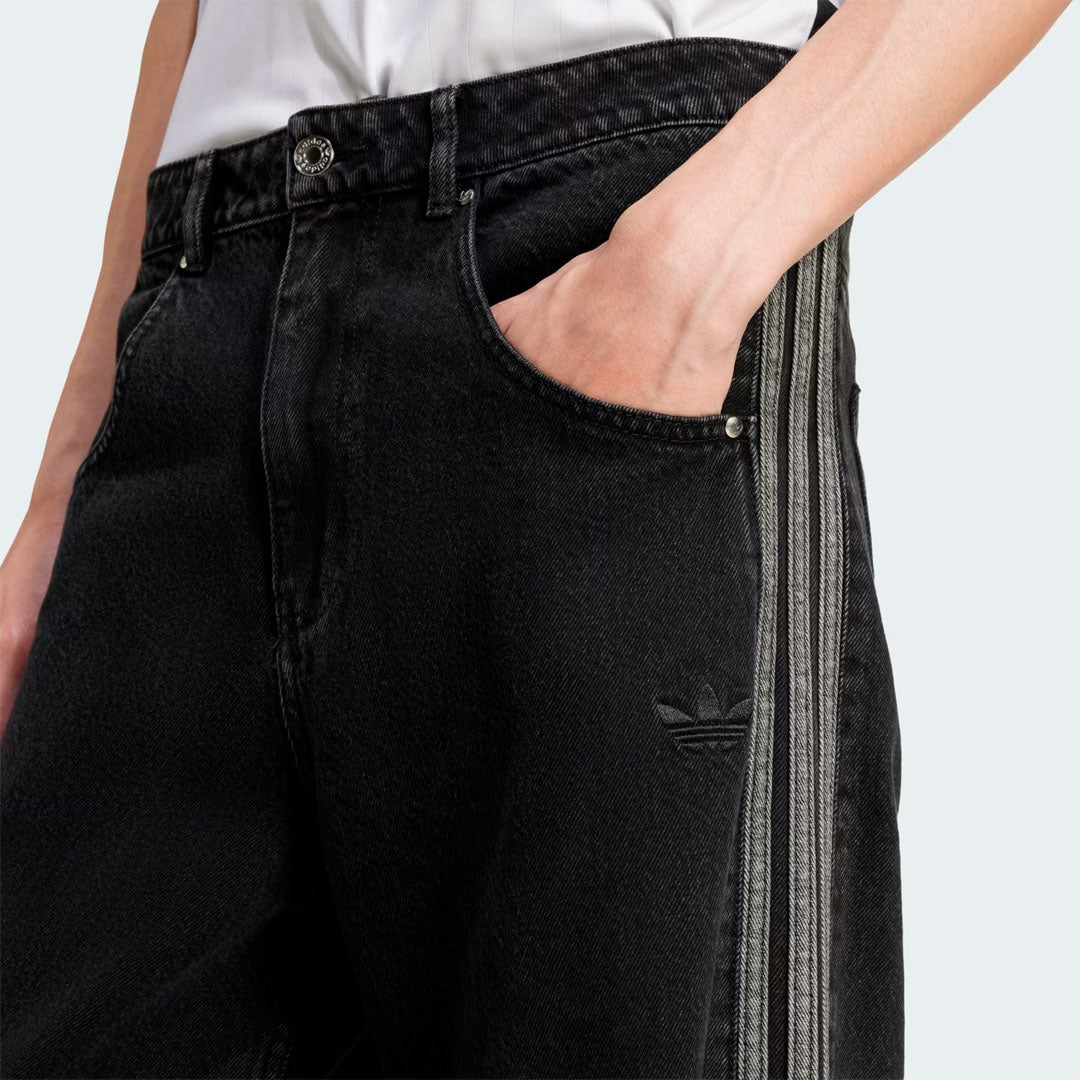 Pantalón adidas Originals Adicolor Denim Firebird en negro