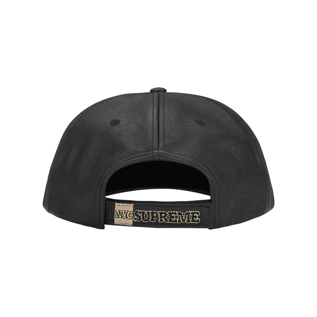 Gorro Supreme New York Leather Black
